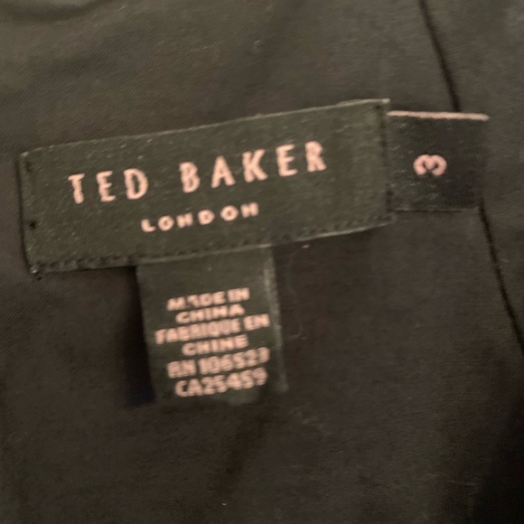 Ted Baker little black dress front details - Picture 3 of 10